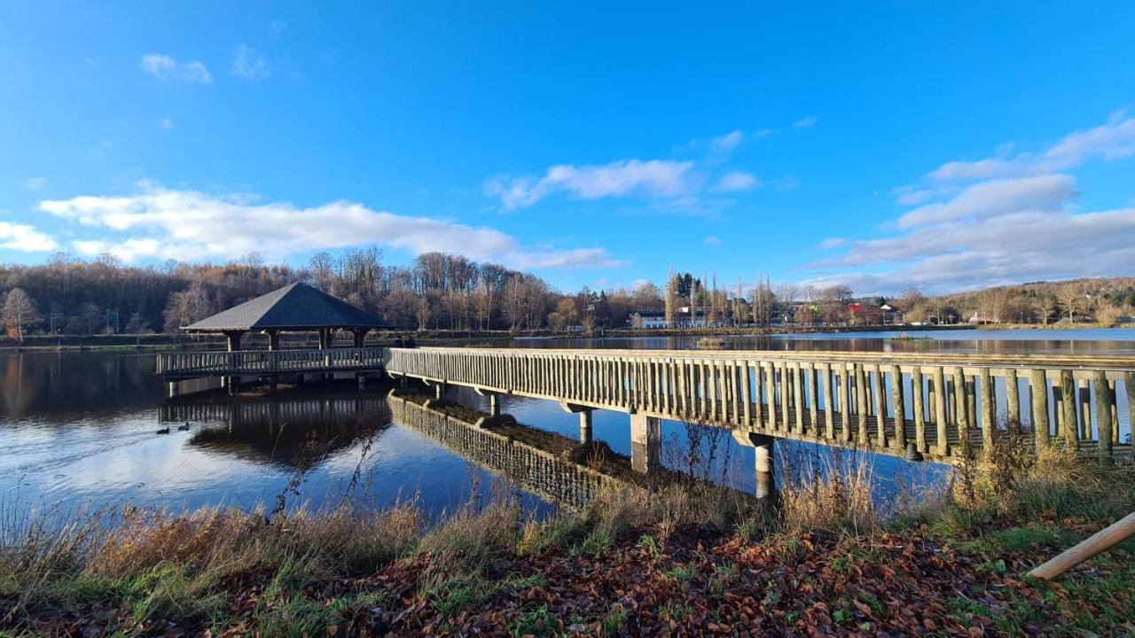 Le Salmoyard, studio au bord du lac à Vielsalm Esterno foto