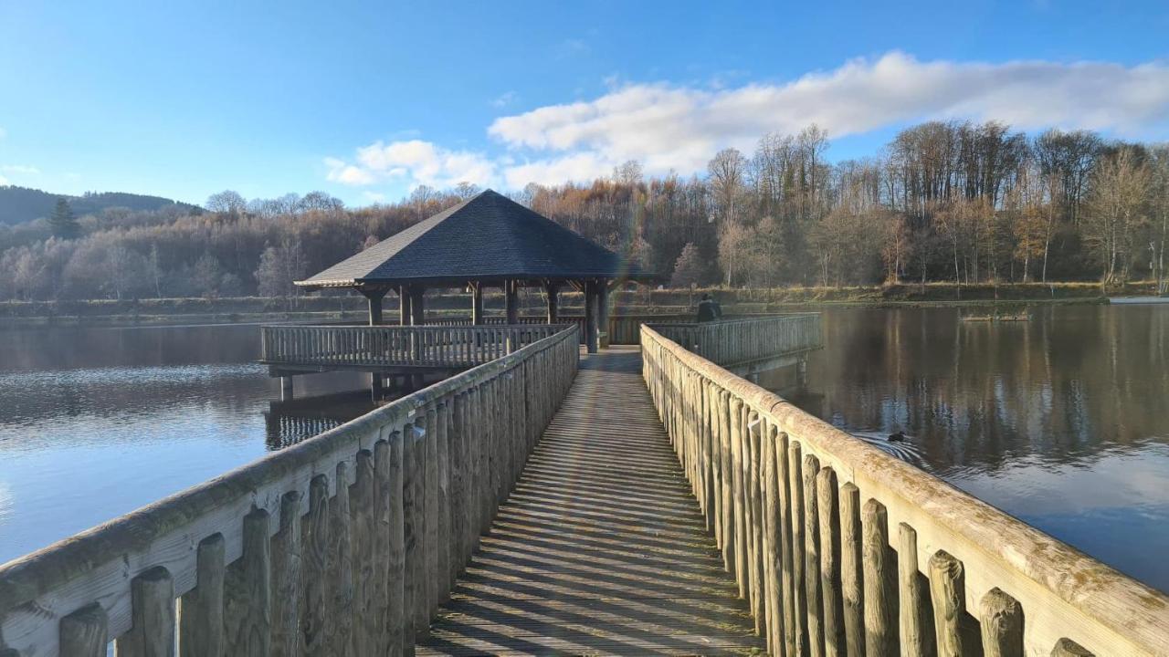 Le Salmoyard, studio au bord du lac à Vielsalm Esterno foto